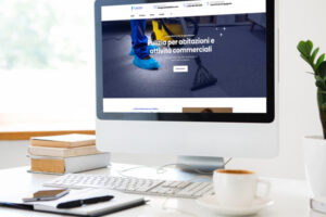 Webdesign-Konzept für Pulizia il Delfino Reinigungsunternehmen
