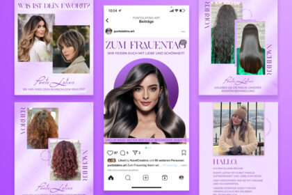 Social Media Post der Frauenmonat-Kampagne von Punto Latino mit Screenshot der Instagram-Ansicht inklusive Plattform-Elementen