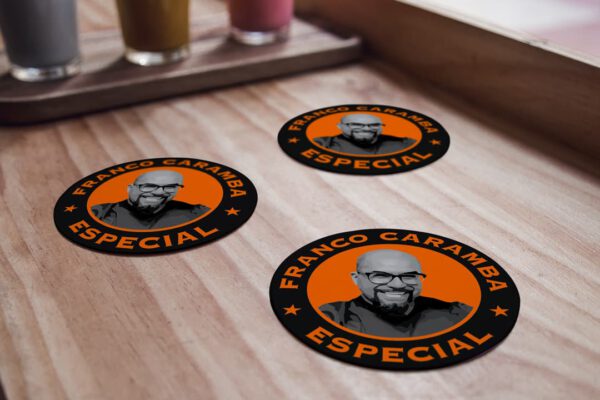 P Caramba Logo Bierdeckel