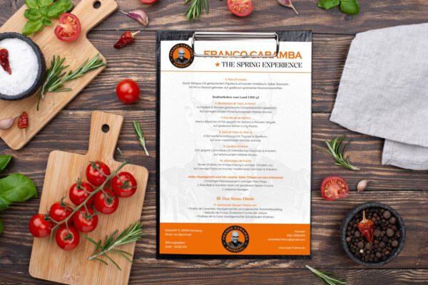 P Caramba Menue A4